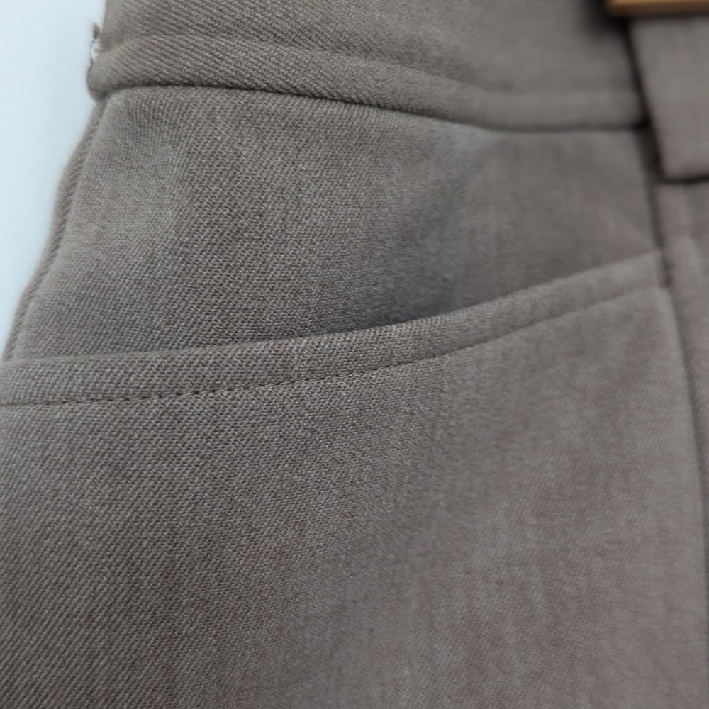 Talbots Women's 12 Brown Pants tailored front seam classic professional office - Picture 4 of 13